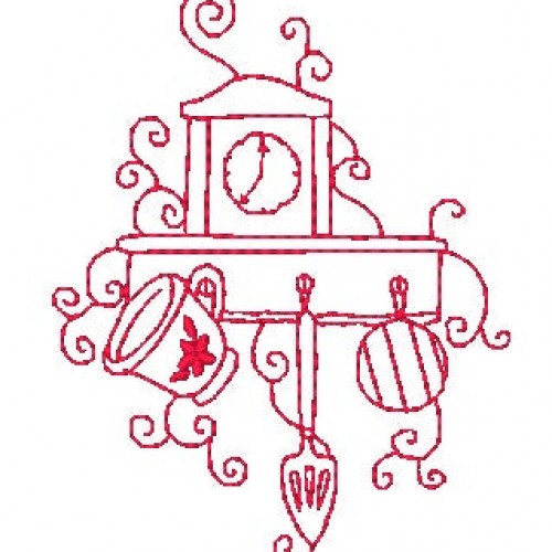 Country Kitchen Linework [4x4] 11591 Machine Embroidery Designs